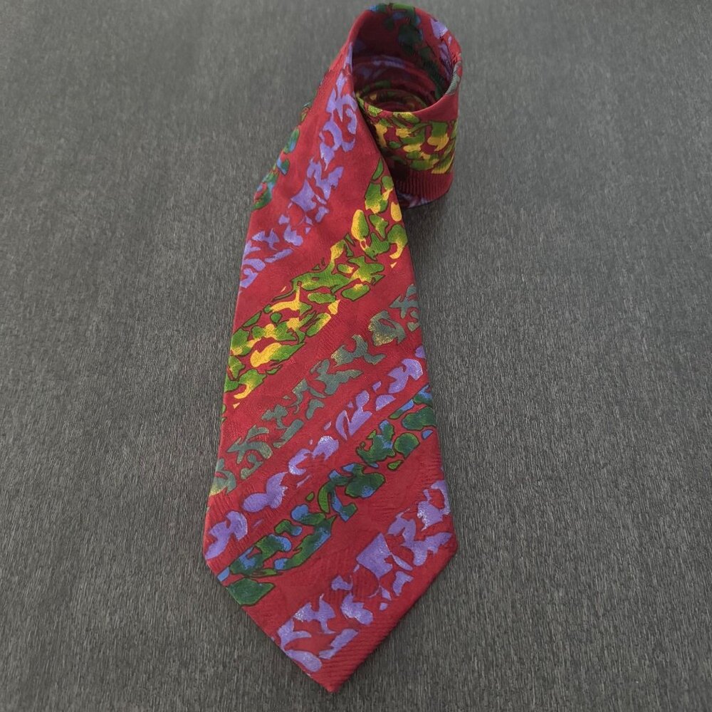 Missoni Cravatte 100% Silk Necktie Abstract Floral Design Made In Italy